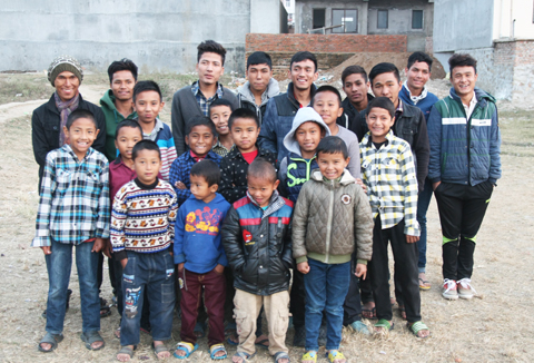 Pojkarna i Nepal