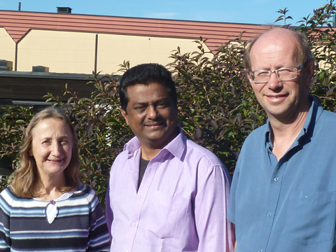 Els-Marie och Göran tillsammans med pastor Israel från Chennai