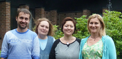 Pastor Olga med ledare från Minsk juli 2015 webb Teamet från Minsk