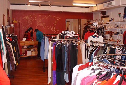 Second hand shopen webb Second hand shopen interiör