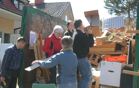 Containern börjar bli full